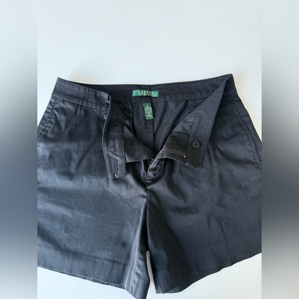 Ralph Lauren Black woman’s Flat Front Shorts